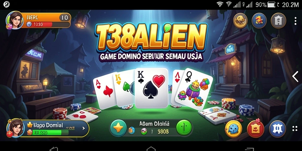 Tampilan gameplay menarik dari 138ALIEN dengan aksi domino seru.