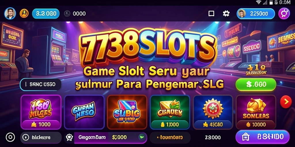 Screenshot gameplay SLG dari 738SLOTS yang seru.