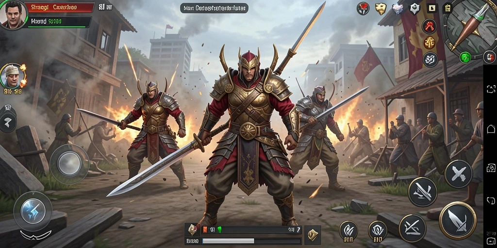 Screenshot utama dari gameplay Strategy 8II yang mendebarkan.