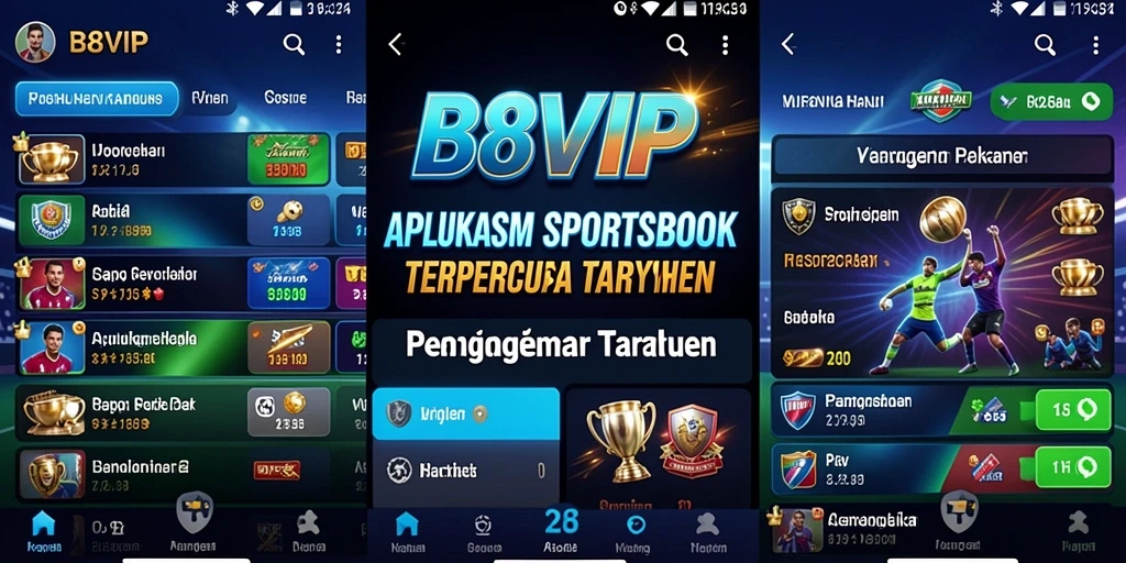 Screenshot utama B8VIP menampilkan gameplay taruhan olahraga yang menarik.