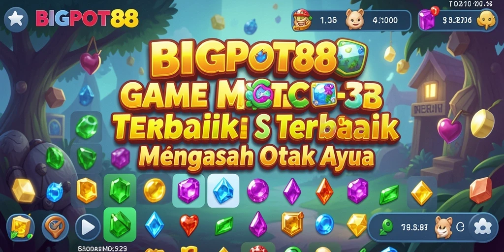 Tampilan menyenangkan dari gameplay Match-3 BIGPOT88.
