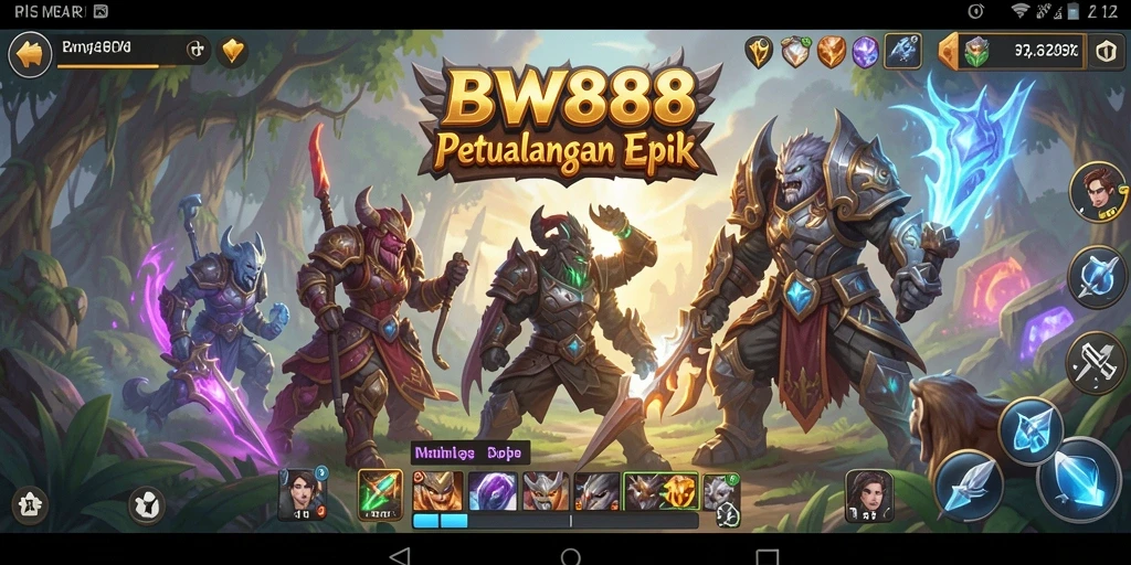 Screenshot permainan BW888 menampilkan aksi seru dalam dunia RPG.