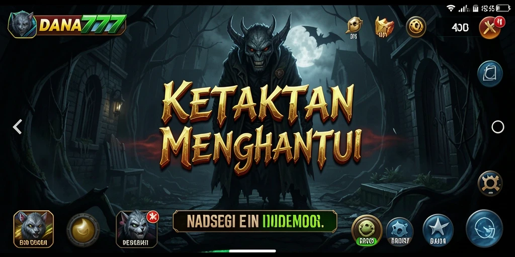Screenshot DANA777 menunjukkan momen menyeramkan dalam gameplay.