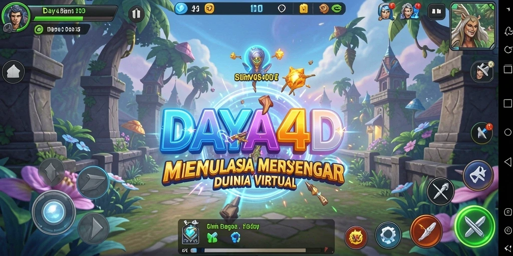Tampilan gameplay DAYA4D yang menakjubkan dan interaktif.