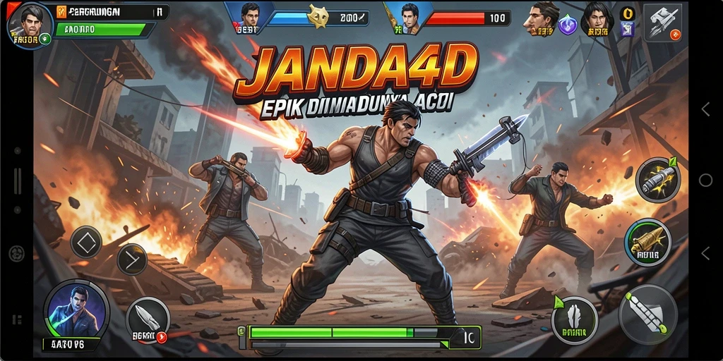 Tampilan permainan JANDA4D yang penuh aksi dan seru.