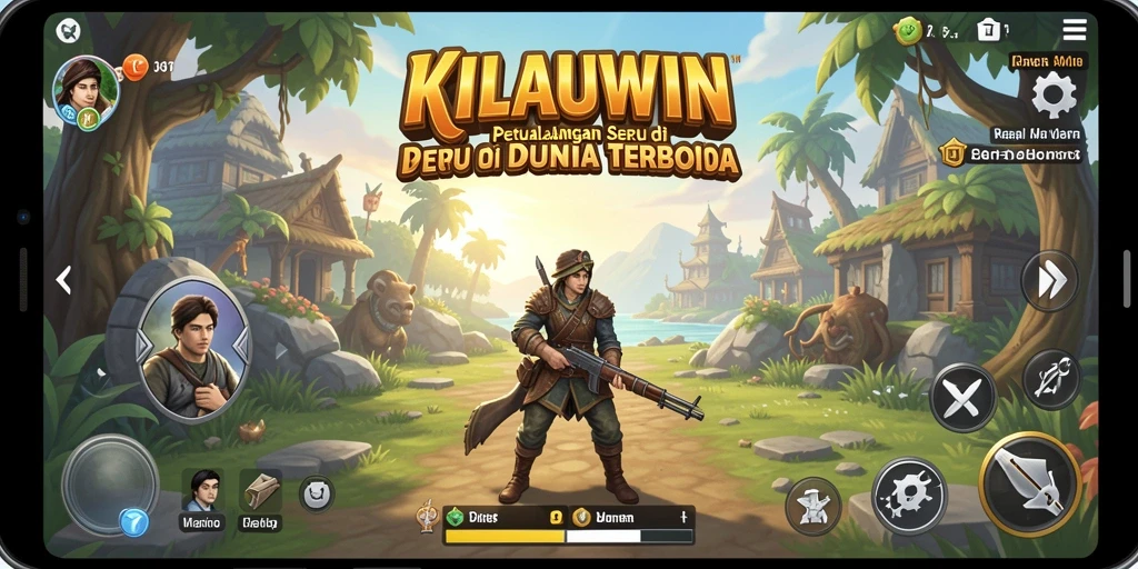 Tampilan gameplay KILAUWIN yang menakjubkan di dunia terbuka.