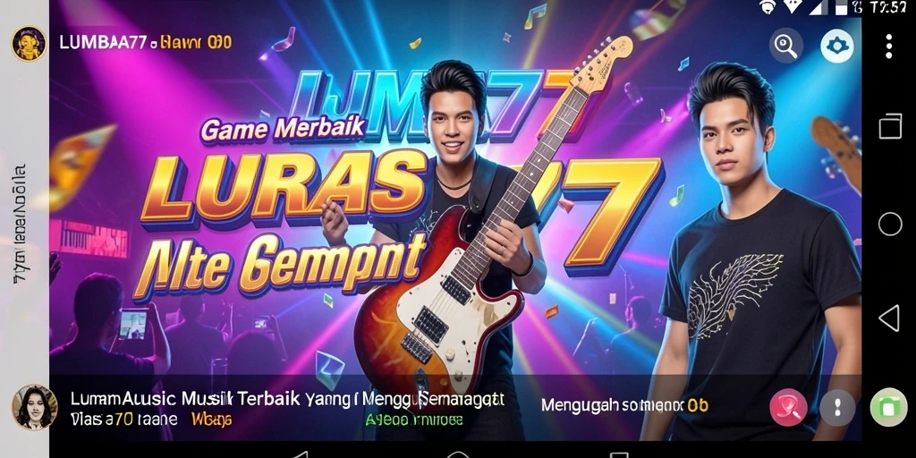 Tampilan gameplay LUMBA77 yang seru dengan berbagai pilihan lagu.
