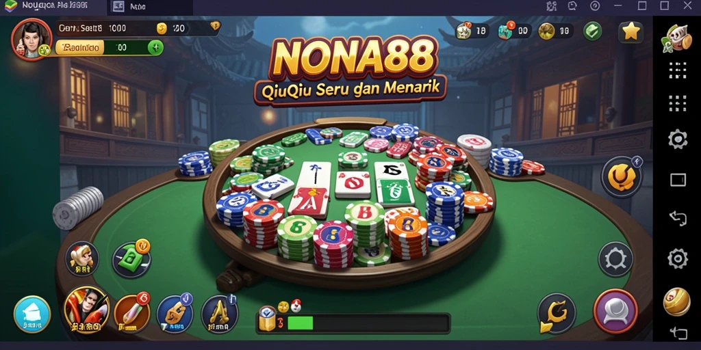 Tampilan gameplay QiuQiu yang mengasyikkan di NONA88.