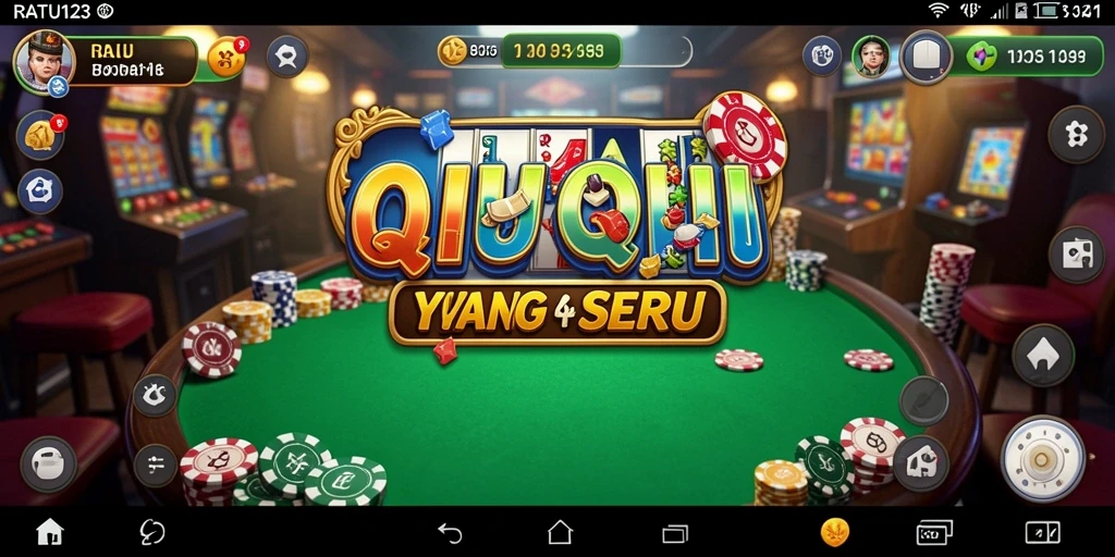 Tangkapan layar gameplay QiuQiu di RATU123.