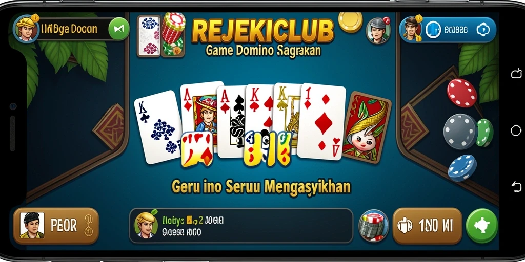 Screenshot utama gameplay <strong>REJEKICLUB</strong> yang menunjukkan interaksi seru antara pemain.