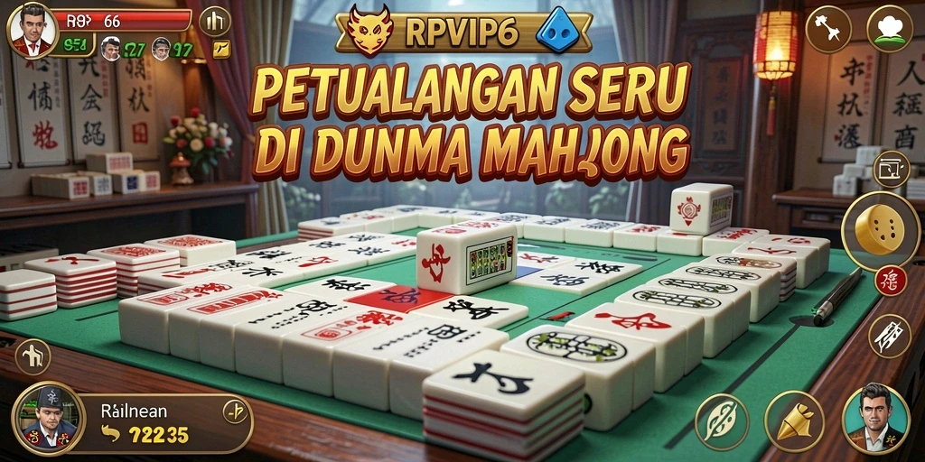 Tampilan gameplay RPVIP6 yang menampilkan aksi seru Mahjong.