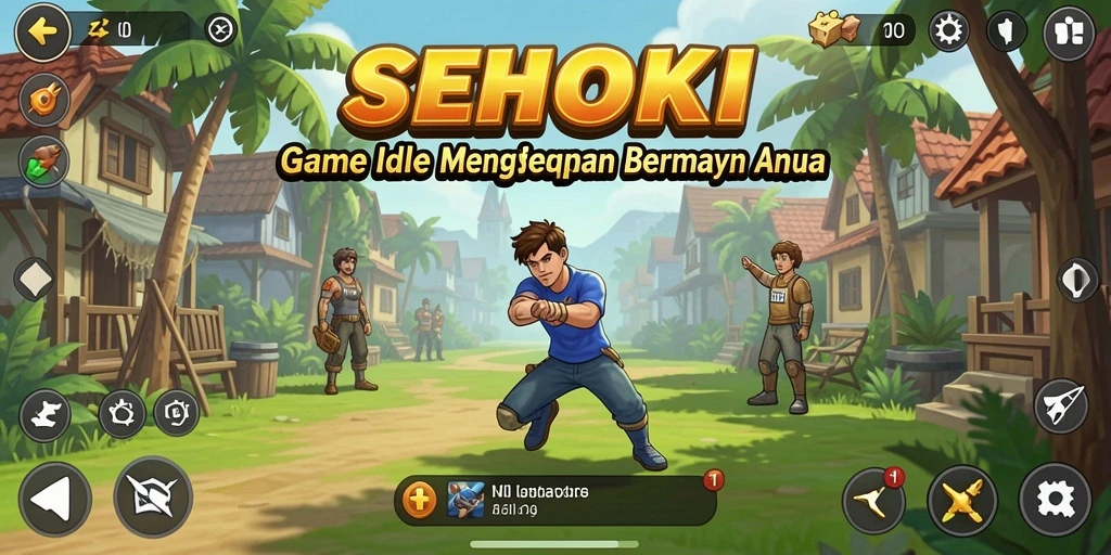 Tampilan gameplay SEHOKI yang menawan dan penuh warna.