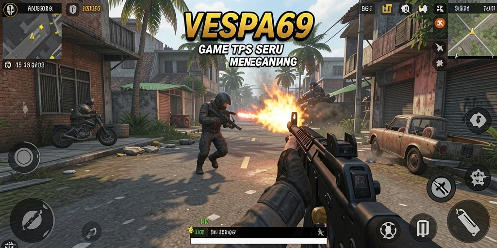 Tampilan gameplay menegangkan di VESPA69 yang tak terlupakan.