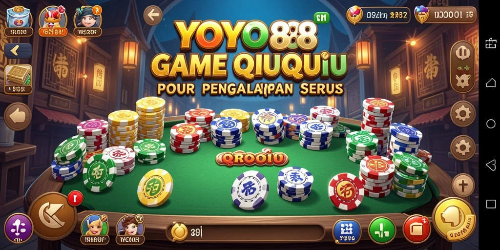 Gameplay QiuQiu menegangkan dan kompetitif di YOYO88.